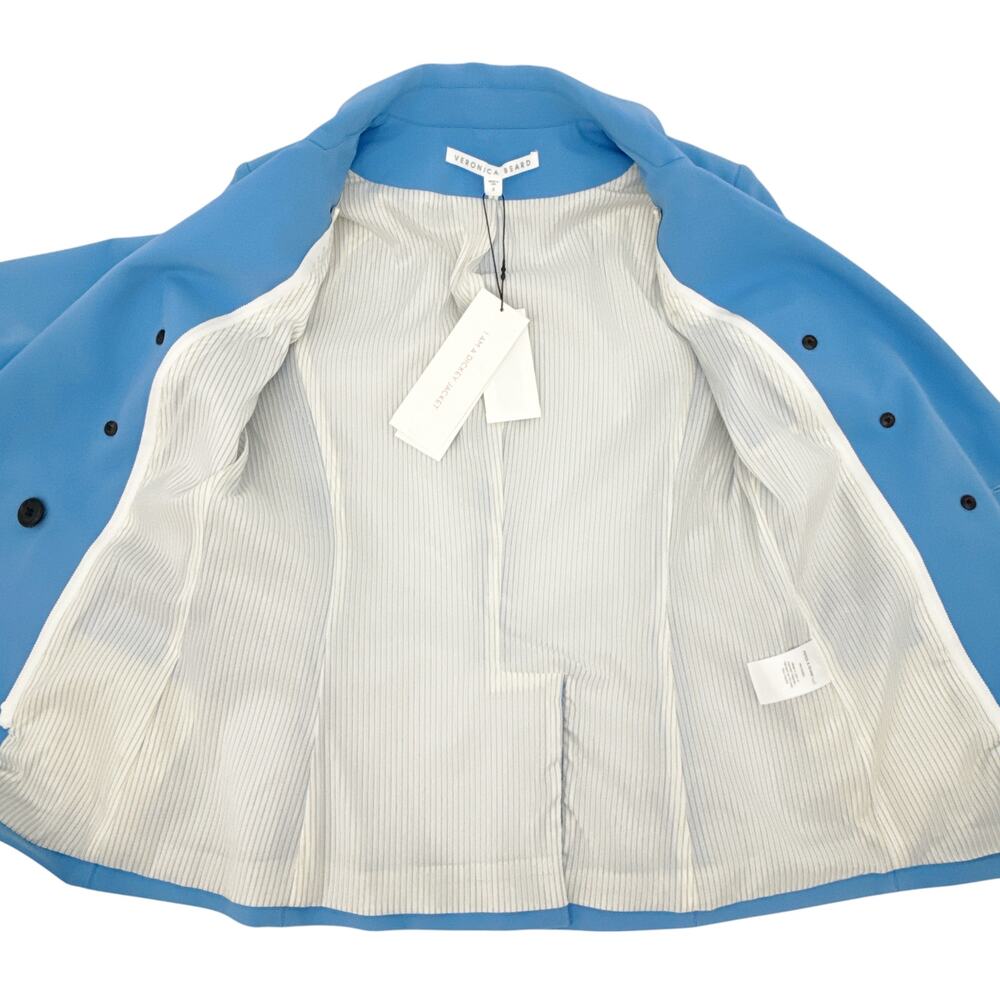 VERONICA BEARD Empire Scuba Dickey Jacket in Cornflower 2 - Picture 7 of 12